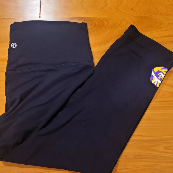lululemon athletica Pants - Lululemon Athletica X LSU Black Womens Leggings
